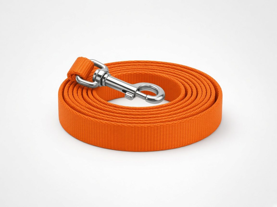 Longe orange enroulée