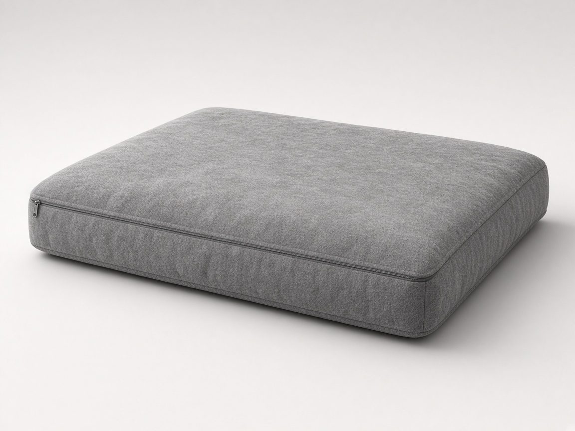 Matelas rectangulaire gris pour chien