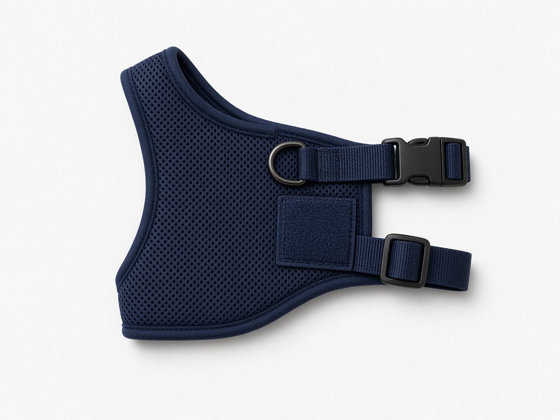 Harnais veste bleu marine en mesh pour petit chien